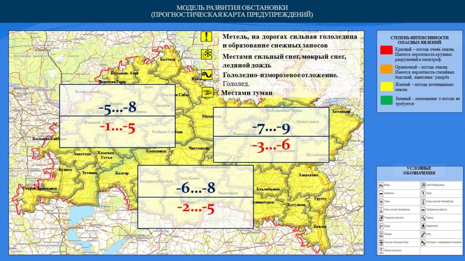 Метеорологическая карта казань